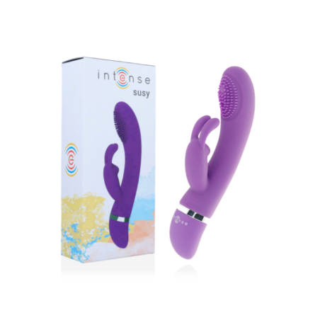 INTENSE - VIBRATEUR OSCILLANT SUSY SILICON RABBIT LILAS