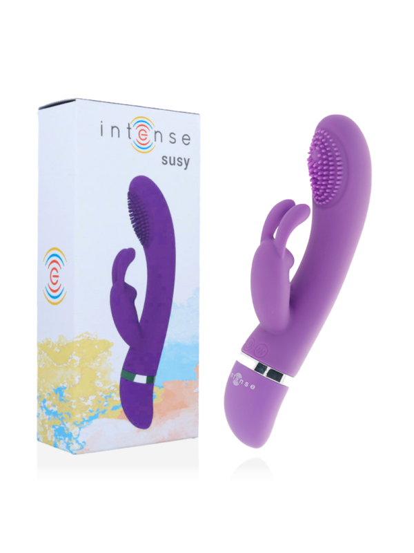 INTENSE - VIBRATEUR OSCILLANT SUSY SILICON RABBIT LILAS