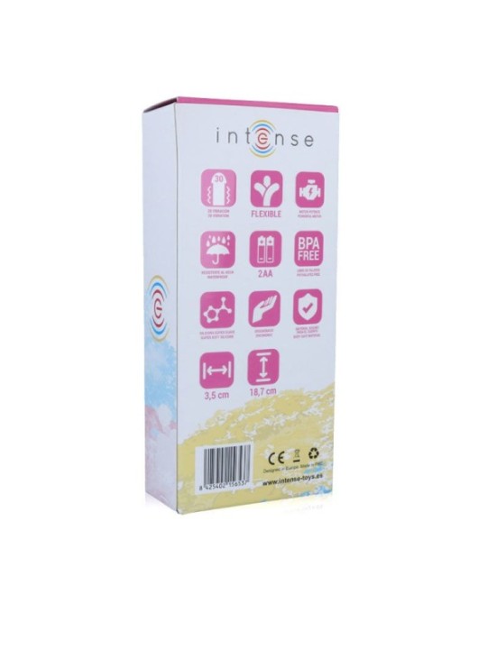 INTENSE - VIBRATEUR LEO SILICONE ROSE LUXE