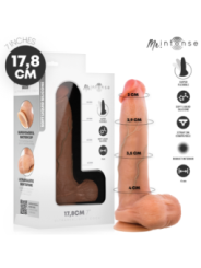 MR INTENSE - BRUCE S GODEMICHET EN SILICONE AVEC TESTICULES 17,8 CM -Ø- 4 CM