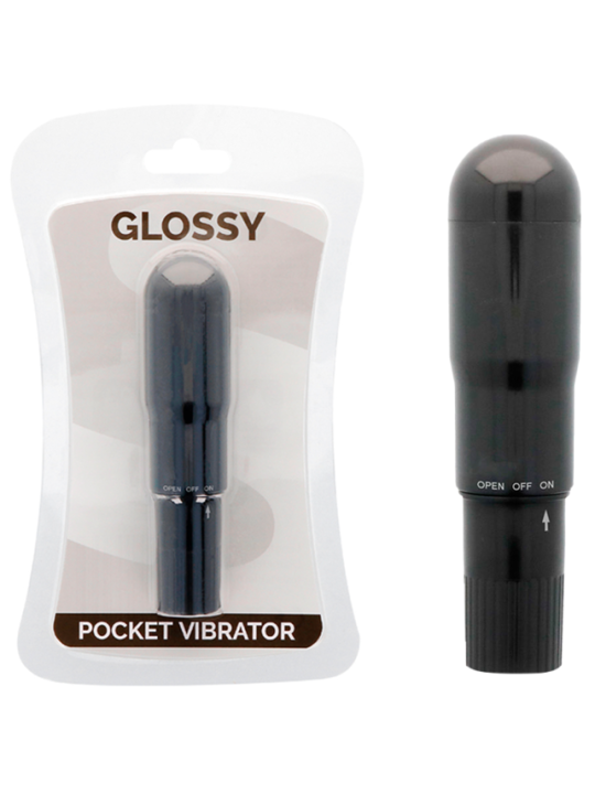 GLOSSY - VIBRATEUR DE POCHE NOIR
