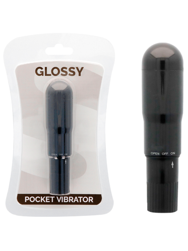 GLOSSY - VIBRATEUR DE POCHE NOIR