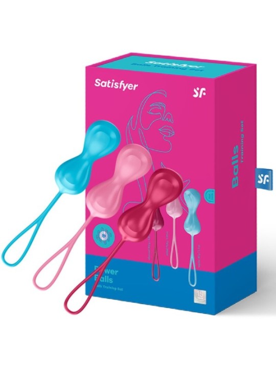 SATISFYER - ENSEMBLE ENTRAÎNEMENT LOVEBALLS 1