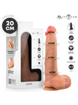 MR INTENSE - BRUCE M GODE EN SILICONE AVEC TESTICULES 20 CM -Ø- 4,5 CM