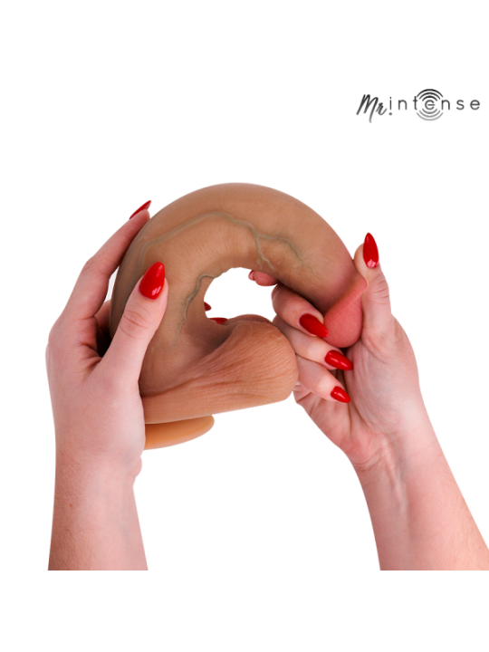 MR INTENSE - BRUCE XL GODEMICHET EN SILICONE AVEC TESTICULES 25,5 CM -Ø- 5,5 CM