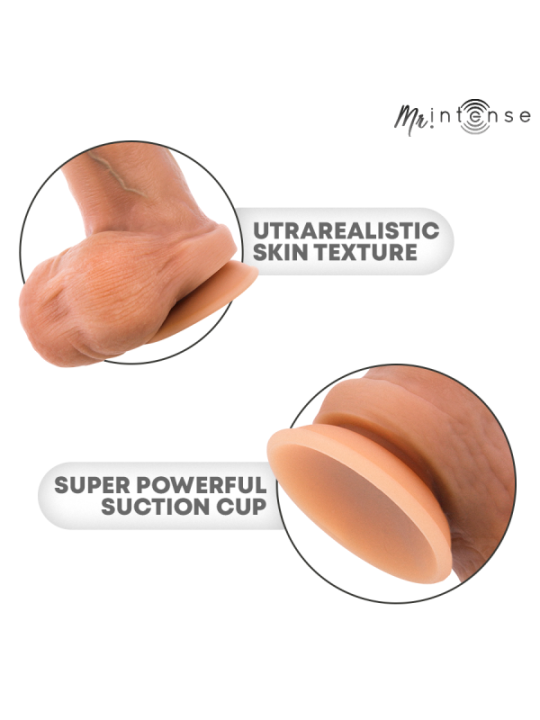 MR INTENSE - BRUCE XL GODEMICHET EN SILICONE AVEC TESTICULES 25,5 CM -Ø- 5,5 CM