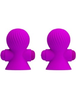 PRETTY LOVE - STIMULATEURS DE NIPPLE 12 MODES VIBRATION LILAS