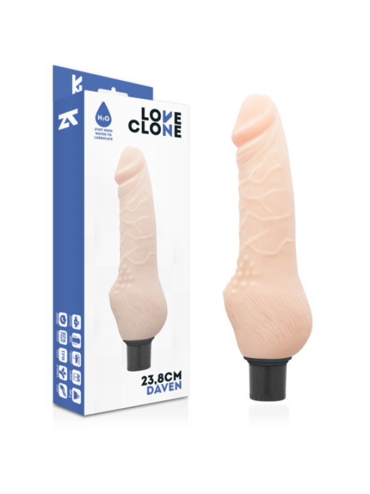 LOVECLONE - DAVEN AUTOLUBRIFICATION RÉALISTE 23.8 CM -O- 3.8 CM