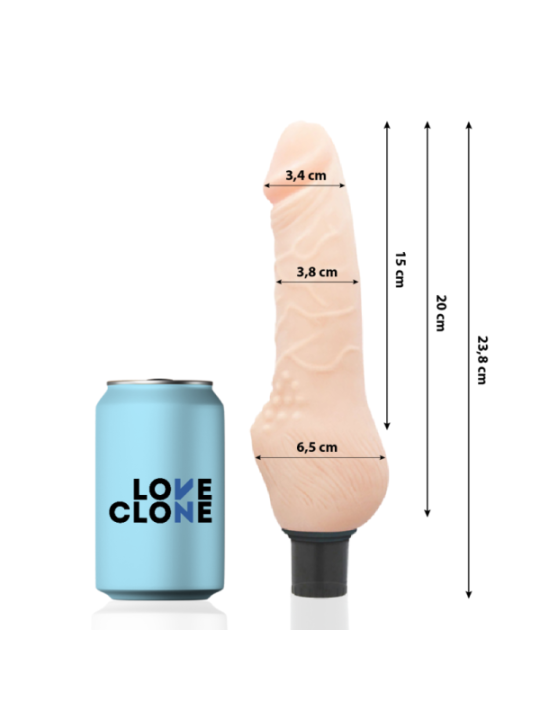 LOVECLONE - DAVEN AUTOLUBRIFICATION RÉALISTE 23.8 CM -O- 3.8 CM