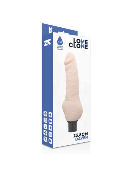 LOVECLONE - DAVEN AUTOLUBRIFICATION RÉALISTE 23.8 CM -O- 3.8 CM