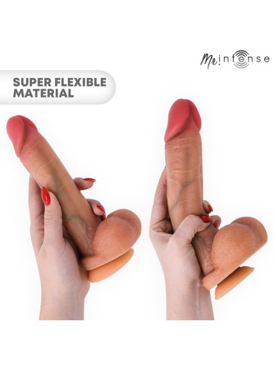 MR INTENSE - GARY M PÉNIS EN SILICONE ULTRA-RÉALISTE AVEC TESTICULES 20 CM -Ø- 4,2 CM