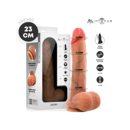 MR INTENSE - GARY L PÉNIS EN SILICONE ULTRA-RÉALISTE AVEC TESTICULES 23 CM - Ø 4,7 CM