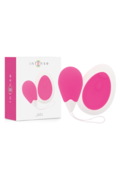 INTENSE - VIBRATEUR JAN EGG TÉLÉCOMMANDE ROSE