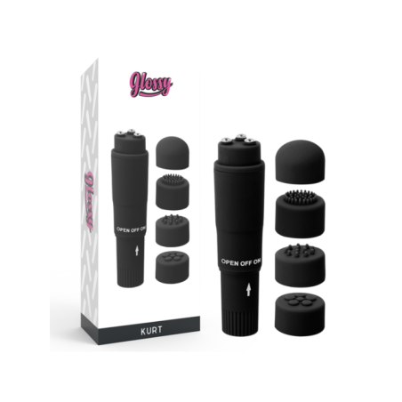 GLOSSY - MASSEUR DE POCHE KURT NOIR