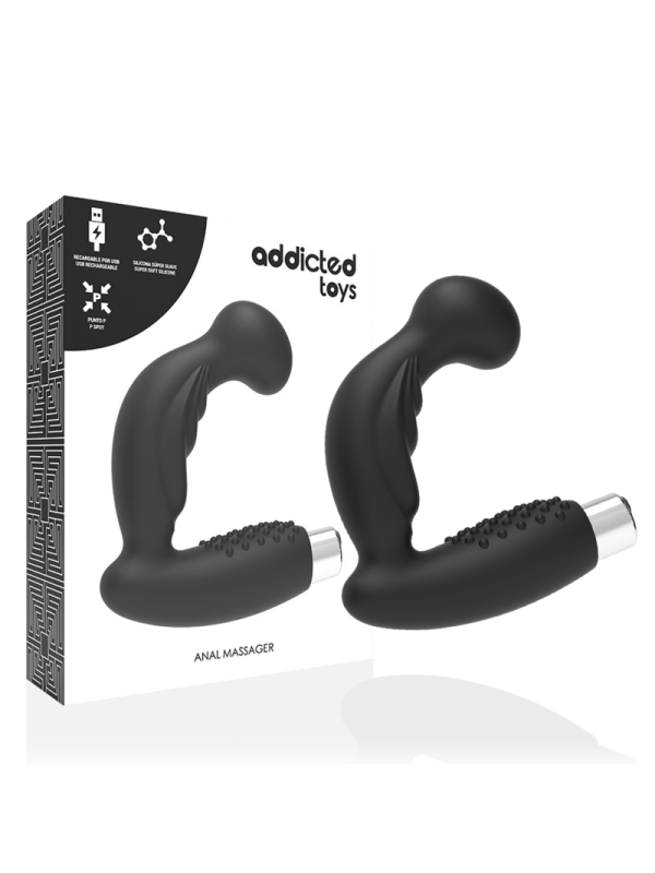 ADDICTED TOYS - VIBRATEUR PROSTATIQUE RECHARGEABLE MODÈLE 3 - NOIR