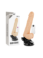 BASECOCK - VIBRATEUR RÉALISTE TÉLÉCOMMANDE NATUREL AVEC TESTICULES19.5 CM -O- 4 CM