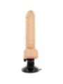 BASECOCK - VIBRATEUR RÉALISTE TÉLÉCOMMANDE NATUREL AVEC TESTICULES19.5 CM -O- 4 CM