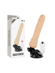 BASECOCK - VIBRATEUR TÉLÉCOMMANDE NATUREL RÉALISTE 19.5 CM -O- 4 CM