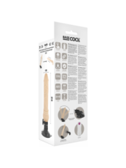 BASECOCK - VIBRATEUR TÉLÉCOMMANDE NATUREL RÉALISTE 19.5 CM -O- 4 CM