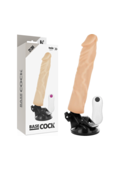 BASECOCK - VIBRATEUR RÉALISTE TÉLÉCOMMANDE NATUREL 21 CM -O- 4 CM