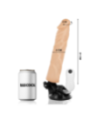 BASECOCK - VIBRATEUR RÉALISTE TÉLÉCOMMANDE NATUREL 21 CM -O- 4 CM