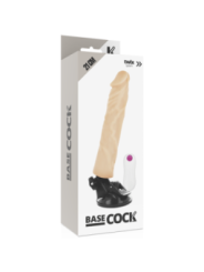 BASECOCK - VIBRATEUR RÉALISTE TÉLÉCOMMANDE NATUREL 21 CM -O- 4 CM