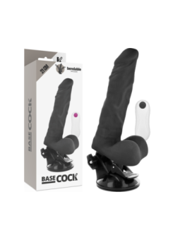 BASECOCK - VIBRATEUR ARTICULABLE TÉLÉCOMMANDE NOIR 21 CM -O- 5 CM
