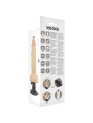 BASECOCK - VIBRATEUR ARTICULABLE TÉLÉCOMMANDE NATUREL 20 CM -O- 4.5 CM