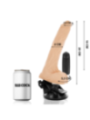 BASECOCK - VIBRATEUR NATUREL RÉALISTE TÉLÉCOMMANDE AVEC TESTICULES 20 CM -O- 4 CM