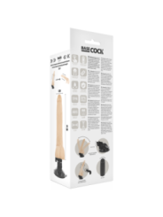 BASECOCK - VIBRATEUR NATUREL RÉALISTE TÉLÉCOMMANDE AVEC TESTICULES 20 CM -O- 4 CM
