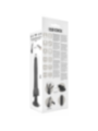 BASECOCK - VIBRATEUR RÉALISTE NOIR TÉLÉCOMMANDE AVEC TESTICULES 20 CM -O- 4 CM