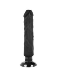 BASECOCK - VIBRATEUR RÉALISTE 2-1 NOIR 20 CM -O- 4 CM