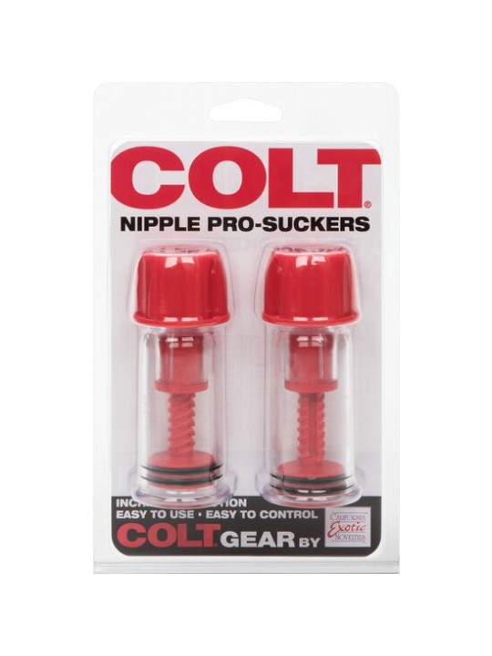 CALEXOTICS - VENTOUSES À TÉTINES COLT RED