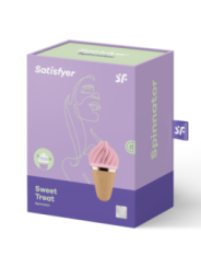SATISFYER - SPINNATOR SWEET TREAT BRUN & ROSE