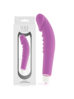 DOLCE VITA - REALISTIC PLEASURE PURPLE SILICONE