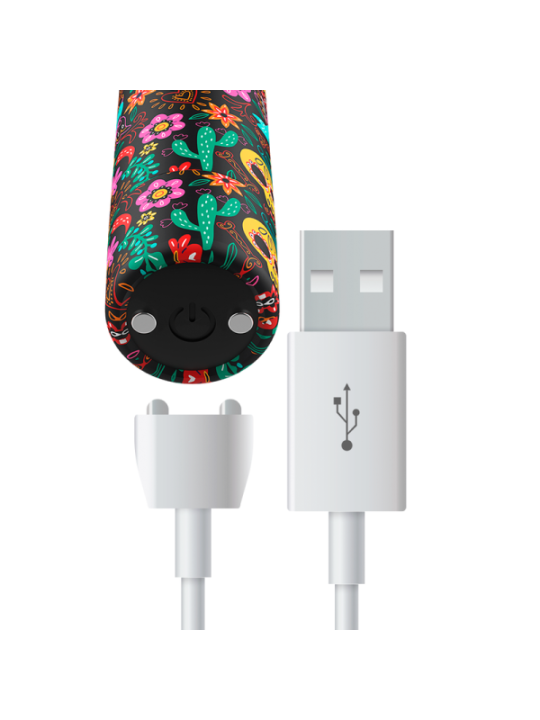 CUSTOM BULLETS - BULLETS PERSONNALISÉS RECHARGEABLE FLORAL 10 INTENSITIES