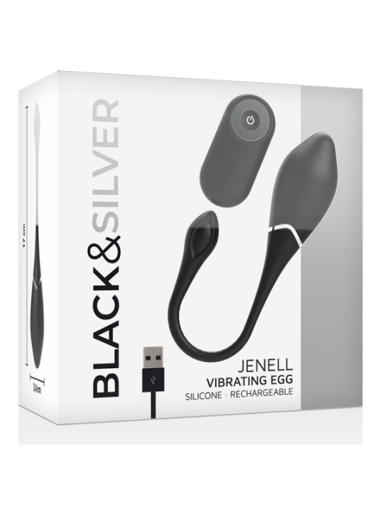 BLACK&SILVER - UF VIBRANT RECHARGEABLE JENELL