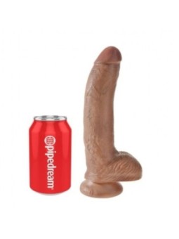 KING COCK - GODEMICHET RÉALISTE AVEC TESTICULES 22,8 CM
