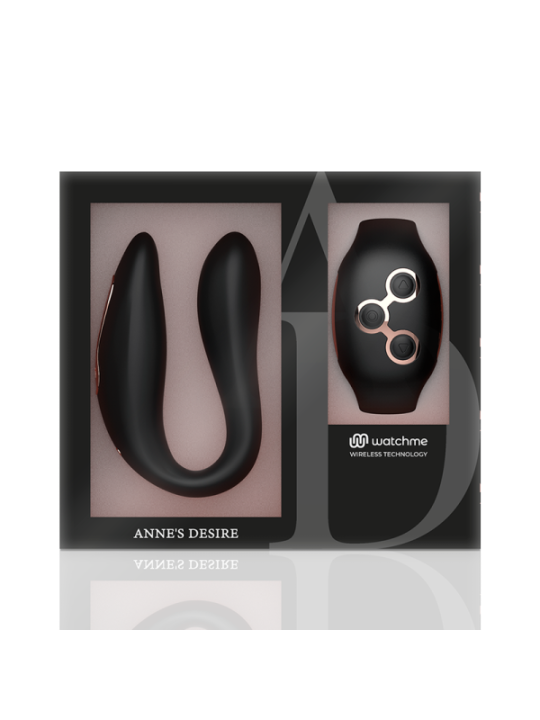 ANNE'S DESIRE - DUAL PLEASURE TECNOLOG A WATCHME NOIR/OR