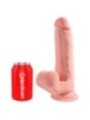 KING COCK PLUS - GODEMICHET RÉALISTE TRIPLE DENSITÉ AVEC TESTICULES MOBILES 23 CM CHAIR