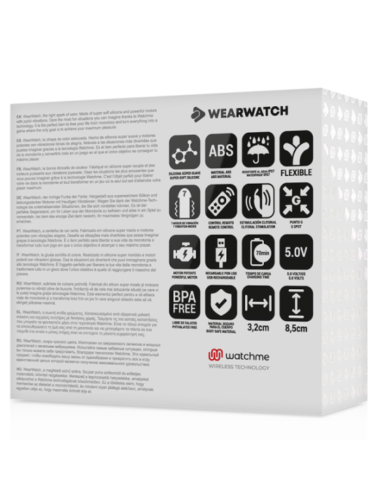 WEARWATCH - WATCHME VIBRATEUR DOUBLE TECHNOLOGIE INDIGO / JET