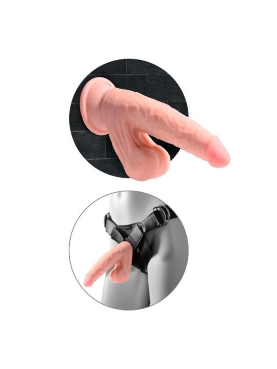 KING COCK PLUS - GODEMICHET RÉALISTE TRIPLE DENSITÉ AVEC TESTICULES MOBILES 23 CM CHAIR