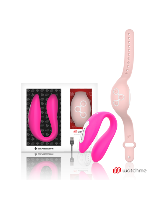 WEARWATCH - VIBRATEUR WATCHME DOUBLE TECHNOLOGIE FUCHSIA / ROSE
