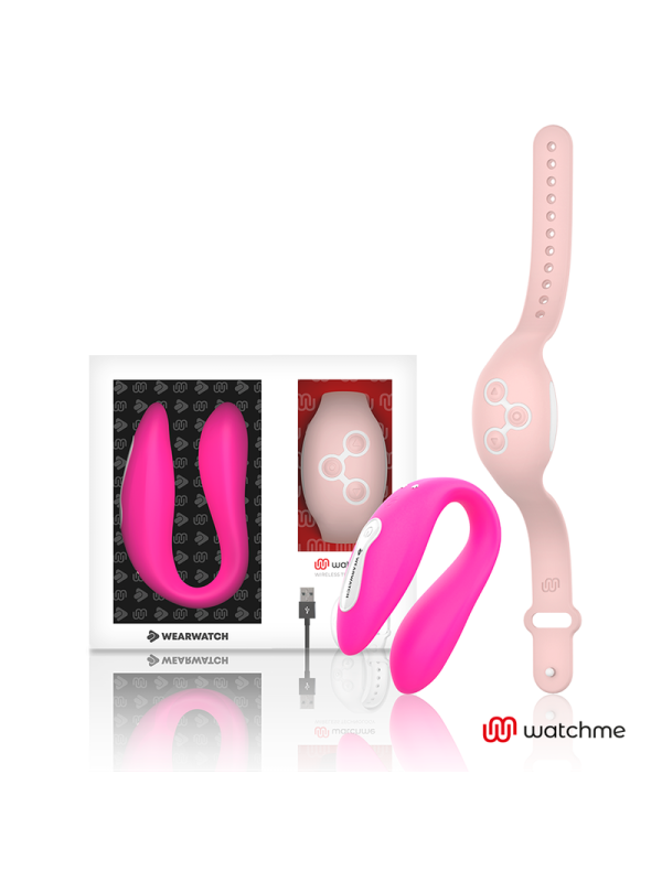 WEARWATCH - VIBRATEUR WATCHME DOUBLE TECHNOLOGIE FUCHSIA / ROSE
