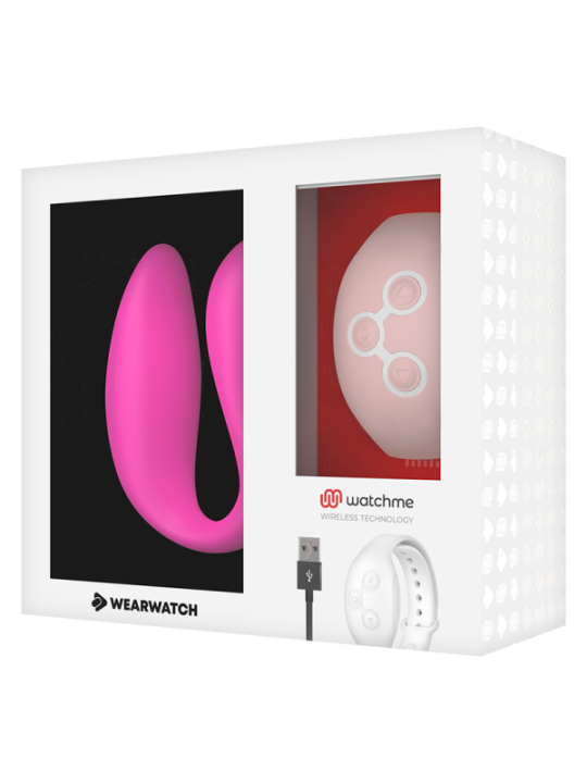 WEARWATCH - VIBRATEUR WATCHME DOUBLE TECHNOLOGIE FUCHSIA / ROSE