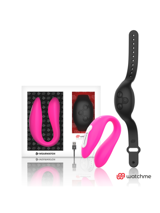 WEARWATCH - VIBRATEUR DOUBLE TECHNOLOGIE WATCHME FUCHSIA/AZABACHE