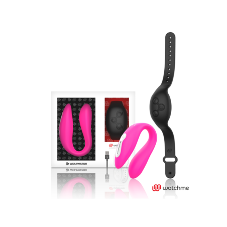 WEARWATCH - VIBRATEUR DOUBLE TECHNOLOGIE WATCHME FUCHSIA/AZABACHE