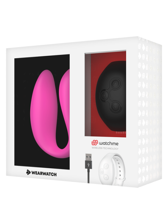 WEARWATCH - VIBRATEUR DOUBLE TECHNOLOGIE WATCHME FUCHSIA/AZABACHE
