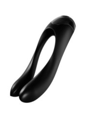 SATISFYER - VIBRATEUR  DOIGTS CANDY CANE NOIR
