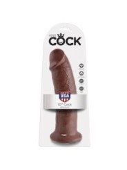 KING COCK - 10 GODEUE MARRON 25.4 CM